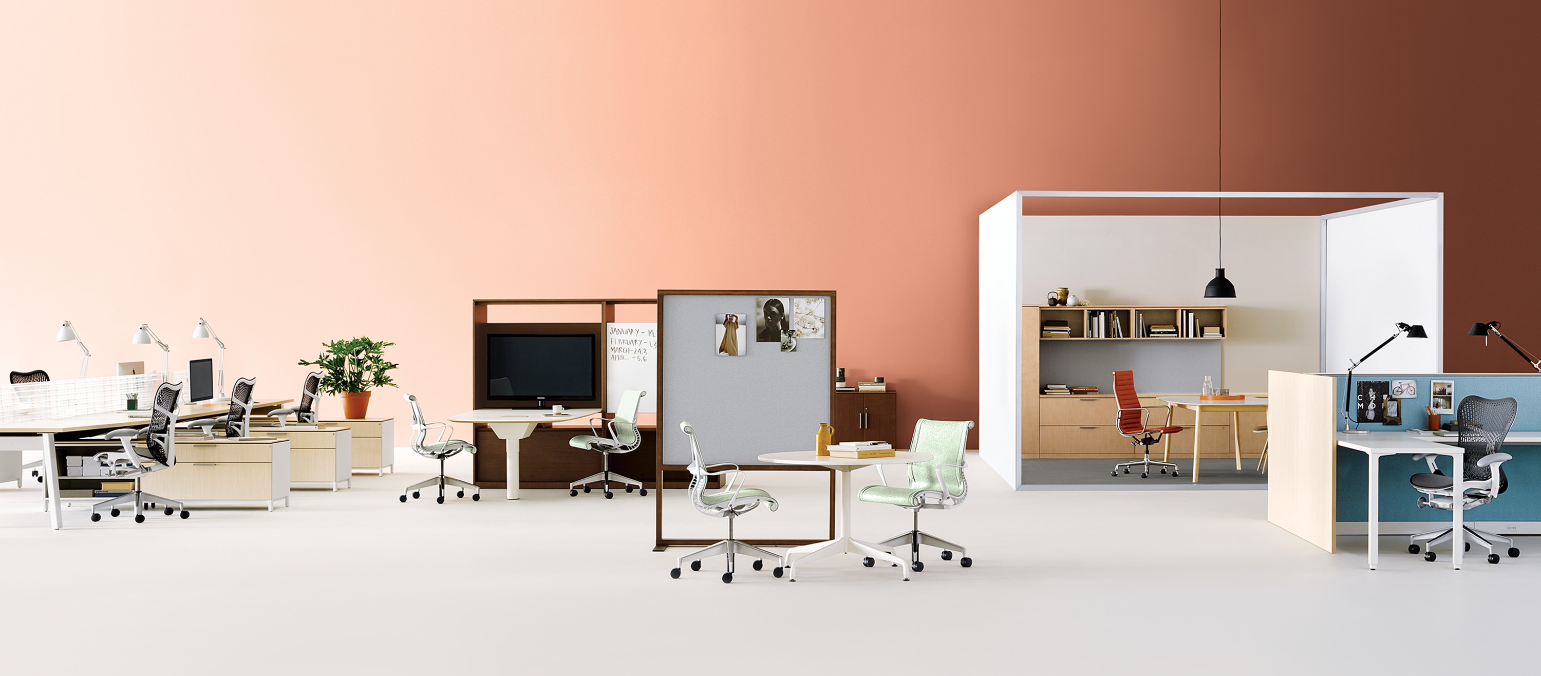 办公屏风|屏风工作站|办公家具|球友会网页版家具|Canvas Wall 开放式办公区